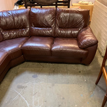 Load image into Gallery viewer, Brown Faux Leather Corner Sofa