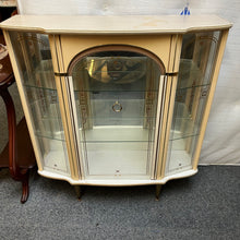 Load image into Gallery viewer, Vintage Cream Formica China Cabinet