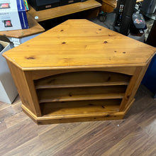 Load image into Gallery viewer, Solid Pine Corner TV Unit