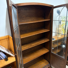 Load image into Gallery viewer, Antique Oak Bookcase/Display Unit