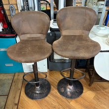 Load image into Gallery viewer, Pair of Height Adjustable Bar Stools