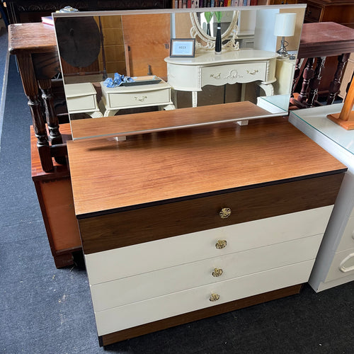 4 Drawer Dressing Table with Mirror