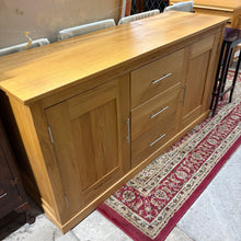 Load image into Gallery viewer, Solid Oak 3 Drawer 2 Door Sideboard