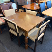 Load image into Gallery viewer, Vintage Draw Leaf Table and 4 Chairs