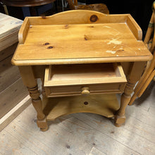 Load image into Gallery viewer, 1 Drawer Pine Small Console Table