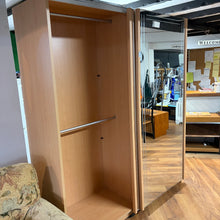 Load image into Gallery viewer, Tall Mirrored Sliding Door Wardrobe