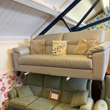 Load image into Gallery viewer, Grey Leather 2/3 Seater Sofa