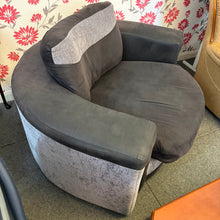 Load image into Gallery viewer, Grey and Black Swivel Chair