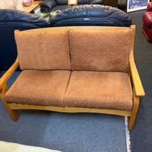 Load image into Gallery viewer, Vintage Mid Century Danish Style Solid Oak Framed Suite