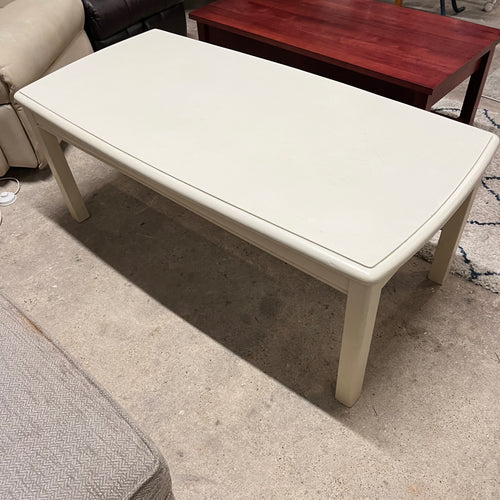 Large White Painted Coffee Table