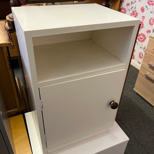 Load image into Gallery viewer, White 1 Door Bedside