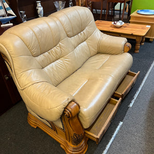 Leather 2 Seater Sofa