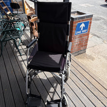 Load image into Gallery viewer, Greencare Highback Folding Transit Wheelchair
