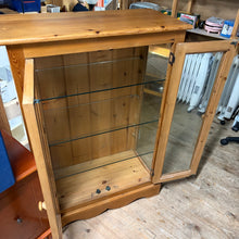 Load image into Gallery viewer, Solid Pine Glass Display Cabinet