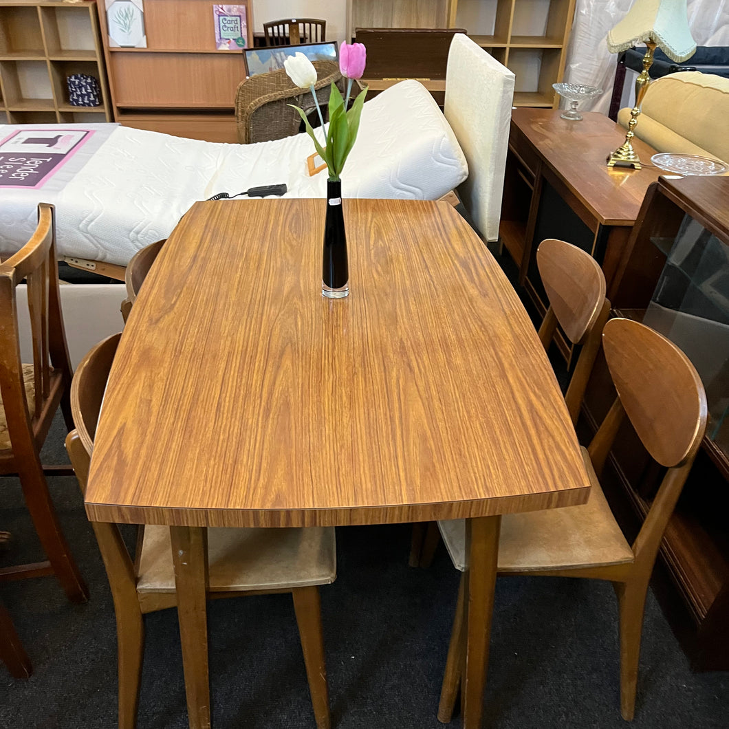 Retro Formica Table and 4 Chairs
