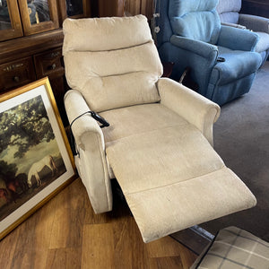 Cream Fabric Rise and Recline Chair