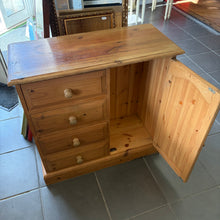 Load image into Gallery viewer, Pine 1 Door 4 Drawer Unit