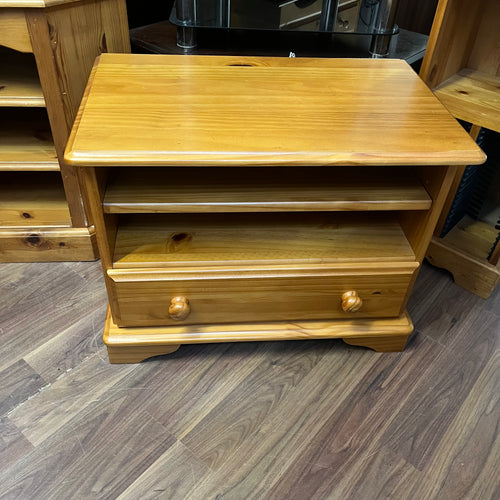 Pine 1 Drawer 1 Shelf TV Unit