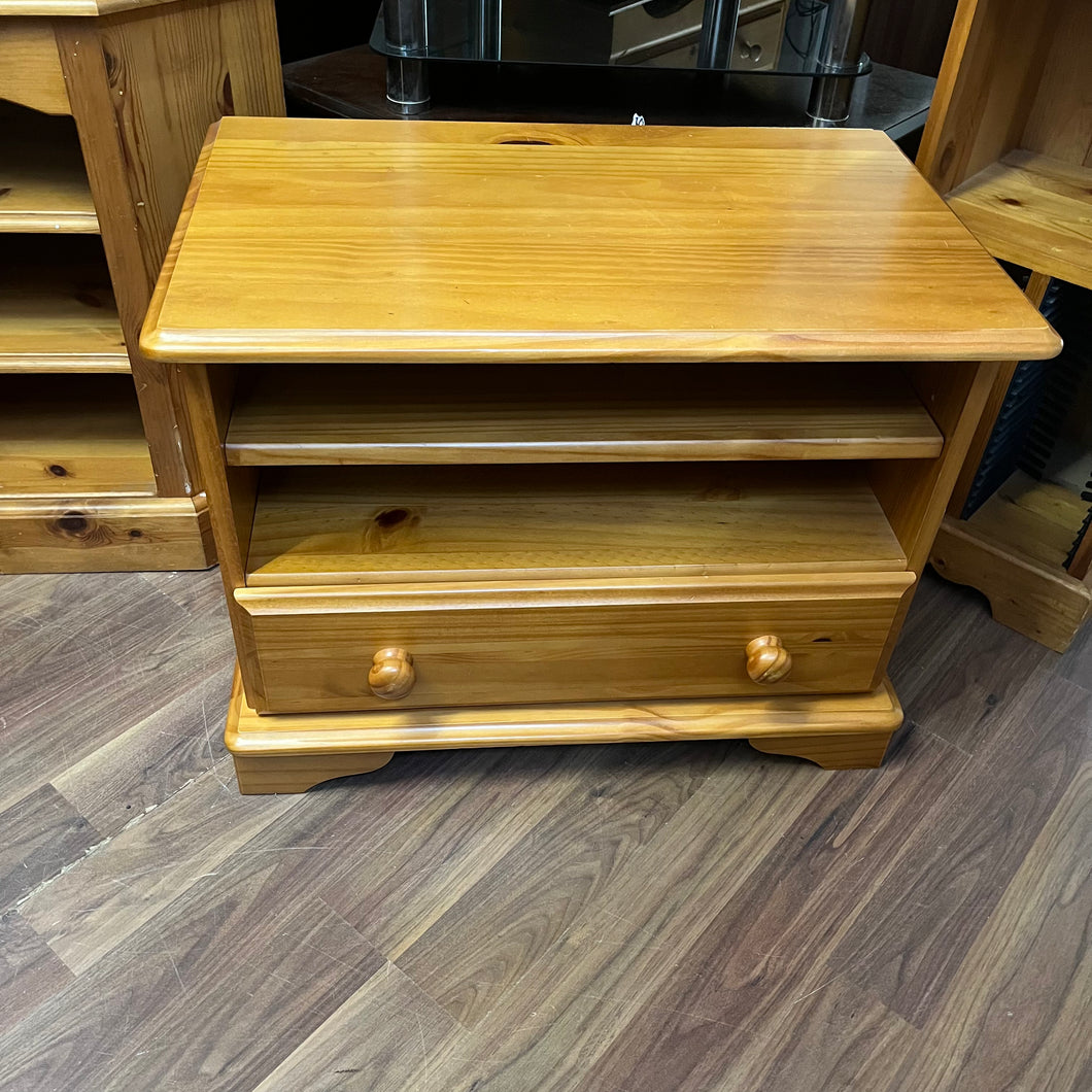 Pine 1 Drawer 1 Shelf TV Unit