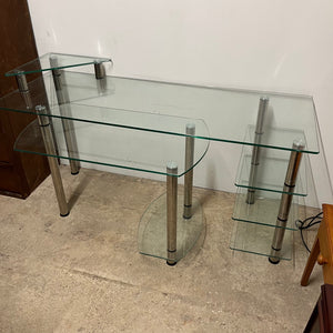 Glass and Chrome Desk