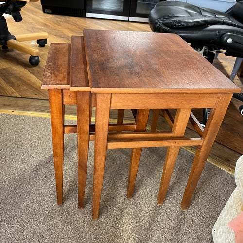Vintage Mid Century Herbert E Gibbs Nest of 3 Tables