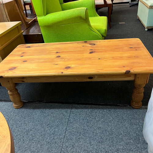 Large Chunky Pine Coffee Table
