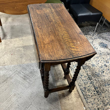 Load image into Gallery viewer, Oak Drop Leaf Table with Barley Twist Legs