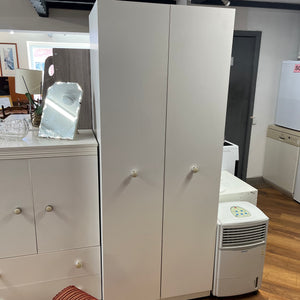 White 2 Door Wardrobe