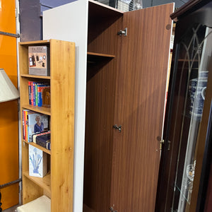 Tall White 1 Door Slim Wardrobe