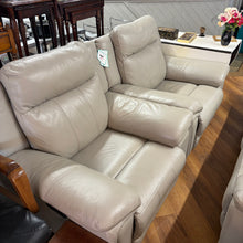 Load image into Gallery viewer, DFS Stowen Grey Leather Electric Reclining Suite