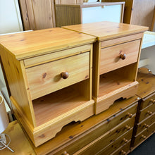 Load image into Gallery viewer, Pair Of 1 Drawer Bedsides