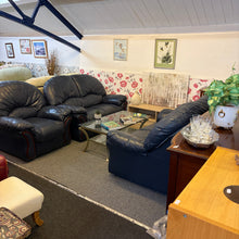 Load image into Gallery viewer, 2 x 2 Seater Sofas with Manual Recliner Armchair