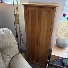 Load image into Gallery viewer, Solid Oak Tall Slim 2 Door Cupboard