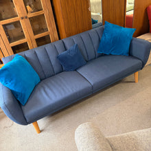 Load image into Gallery viewer, Dorel Novogratz Blue Fabric Sofa Bed