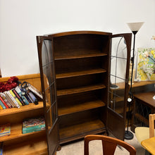 Load image into Gallery viewer, Antique Oak Bookcase/Display Unit