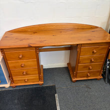 Load image into Gallery viewer, Pine 8 Drawer Desk/Dressing Table