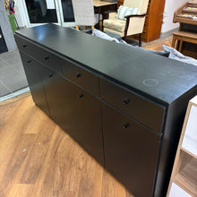 Load image into Gallery viewer, Black Ash 4 Door 4 Drawer Sideboard