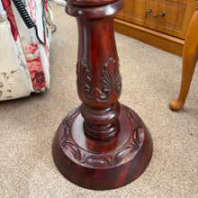 Load image into Gallery viewer, Solid Wood Carved Plant/Lamp Stand