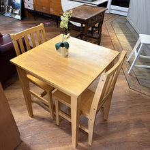 Load image into Gallery viewer, Light Oak Table and 2 Chairs