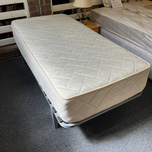 Single Metal Bed Frame with Mattress