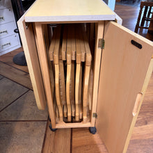 Load image into Gallery viewer, Butterfly Storage Drop Leaf Table and 4 Chairs