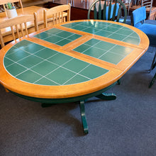 Load image into Gallery viewer, Extending Tile Top Pedestal Table and 4 Chairs