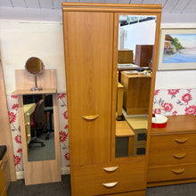 Load image into Gallery viewer, 2 Door 2 Drawer Mirrored Wardrobe