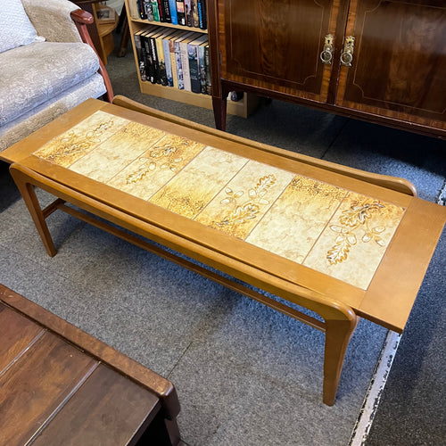 Mid Century Tile Top Coffee Table