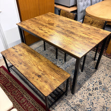 Load image into Gallery viewer, Dining Table with Bench and Chairs