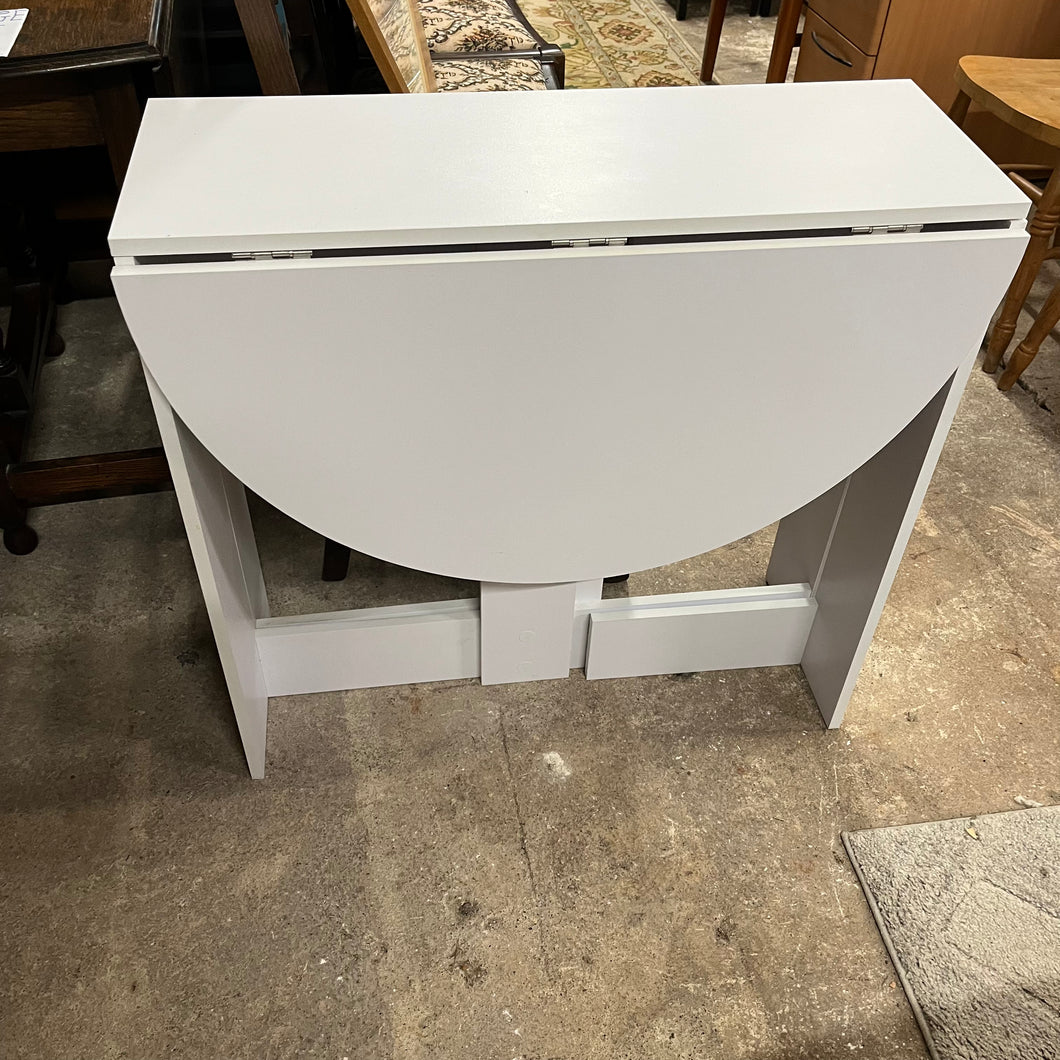 White Drop Leaf Table