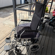 Load image into Gallery viewer, Greencare Highback Folding Transit Wheelchair