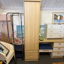 Load image into Gallery viewer, Tall Slim 1 Door 2 Drawer Wardrobe