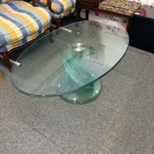 Load image into Gallery viewer, Abstract Green Glass Coffee Table