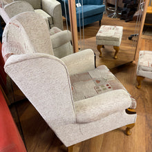 Load image into Gallery viewer, Wingback Armchair with Footstool